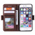 iPhone 16e / 17e Retro Splicing Horizontal Flip Leather Phone Case - Brown