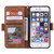 iPhone 16e / 17e Retro Splicing Horizontal Flip Leather Phone Case - Grey