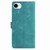 iPhone 16e / 17e Secret Garden Butterfly Pattern Leather Phone Case - Green