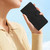 iPhone 16e / 17e Seven Butterflies Embossed Leather Phone Case - Black