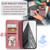 iPhone 16e / 17e Simple 6-Card Wallet Leather Phone Case - Rose Gold