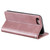 iPhone 16e / 17e Simple 6-Card Wallet Leather Phone Case - Rose Gold