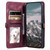 iPhone 16e / 17e Skin Feel Totem Embossed Leather Phone Case - Wine Red