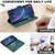 iPhone 16e / 17e Solid Color Calfskin Texture RFID Vegan Leather Phone Case - Green