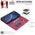 iPhone 16e / 17e Solid Color Calfskin Texture RFID Vegan Leather Phone Case - Red