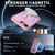 iPhone 16e / 17e Star Shine Series TPU + PC MagSafe Phone Case with Fold Holder - Pink