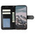 iPhone 16e / 17e Sun Mandala Embossing Leather Phone Case - Black