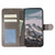 iPhone 16e / 17e Sun Mandala Embossing Leather Phone Case - Grey