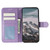 iPhone 16e / 17e Sun Mandala Embossing Leather Phone Case - Purple