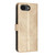 iPhone 16e / 17e Sunflower Embossed Vegan Leather Phone Case with Small Black Rope - Gold