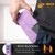 iPhone 16e / 17e TTUDRCH Embossed Line Splicing Leather Phone Case - Purple