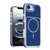 iPhone 16e / 17e Vibrant Dual-color TPU + Acrylic Magnetic Phone Case - Blue