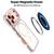 iPhone 16e / 17e Vibrant Dual-color TPU + Acrylic Magnetic Phone Case - Blue
