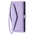 iPhone 16e / 17e Wallet Multi-card Slot Leather Phone Case with Lanyard - Purple