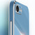 iPhone 16e / 17e XINLI Straight Edge 6D Electroplate TPU Phone Case with Ring Holder - White