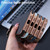 iPhone 16e Electroplating Soft Side Sticker Leather MagSafe Phone Case - Black