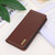 iPhone 16e KHAZNEH Nappa Top Layer Cowhide Leather Phone Case - Brown