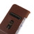 iPhone 16e KHAZNEH Nappa Top Layer Cowhide Leather Phone Case - Brown
