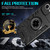 iPhone 16e Rotating Holder TPU Hybrid PC Phone Case - Black