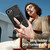 iPhone 16e Rotating Holder TPU Hybrid PC Phone Case - Black