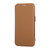 iPhone 16e Ultra-thin Magnetic Plating Vegan Leather Phone Case - Brown