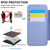 iPhone 16e Ultra-thin Magnetic Plating Vegan Leather Phone Case - Sierra Blue