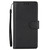 iPhone 17e / 16e 3-Card Slots Multifunctional Leather Phone Case - Black