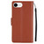 iPhone 17e / 16e 3-Card Slots Multifunctional Leather Phone Case - Brown