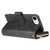 iPhone 17e / 16e 9 Card Slots Zipper Wallet Bag Leather Phone Case - Black
