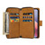 iPhone 17e / 16e 9 Card Slots Zipper Wallet Bag Leather Phone Case - Brown