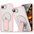 iPhone 17e / 16e Acrylic Hybrid TPU MagSafe Holder Phone Case - Pink