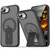 iPhone 17e / 16e Acrylic Hybrid TPU MagSafe Holder Phone Case - Transparent Black
