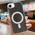 iPhone 17e / 16e Acrylic Transparent Glitter MagSafe Phone Case - Black