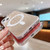 iPhone 17e / 16e Acrylic Transparent Glitter MagSafe Phone Case - Black