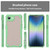 iPhone 17e / 16e Armor Glaze PC Hybrid TPU Phone Case - Green