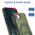 iPhone 17e / 16e Armor Magsafe Holder PC Hybrid TPU Phone Case - Army Green