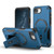 iPhone 17e / 16e Armor Magsafe Holder PC Hybrid TPU Phone Case - Dark Blue