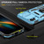 iPhone 17e / 16e Armor PC + TPU Camera Shield Phone Case - Light Blue