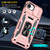 iPhone 17e / 16e Armor PC + TPU Camera Shield Phone Case - Rose Gold