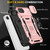 iPhone 17e / 16e Armor PC + TPU Camera Shield Phone Case - Rose Gold