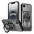 iPhone 17e / 16e Armor Rotating Holder MagSafe Phone Case - Grey