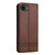 iPhone 17e / 16e AZNS Magnetic Calf Texture Flip Leather Phone Case - Dark Brown