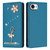 iPhone 17e / 16e Ballet Girl Diamond Studded RFID Vegan Leather Phone Case - Lake Blue