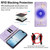 iPhone 17e / 16e Ballet Girl Diamond Studded RFID Vegan Leather Phone Case - Light Purple