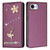 iPhone 17e / 16e Ballet Girl Diamond Studded RFID Vegan Leather Phone Case - Violet