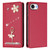 iPhone 17e / 16e Ballet Girl Diamond Studded RFID Vegan Leather Phone Case - Wine Red