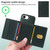 iPhone 17e / 16e BETOPNICE Horizontal Flip Detachable MagSafe Wallet Phone Case - Green