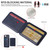 iPhone 17e / 16e BETOPNICE Vertical Flip Detachable MagSafe Wallet Phone Case - Blue