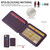 iPhone 17e / 16e BETOPNICE Vertical Flip Detachable MagSafe Wallet Phone Case - Purple