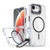 iPhone 17e / 16e Bright Color Clear MagSafe Lens Frame Holder Phone Case - Black